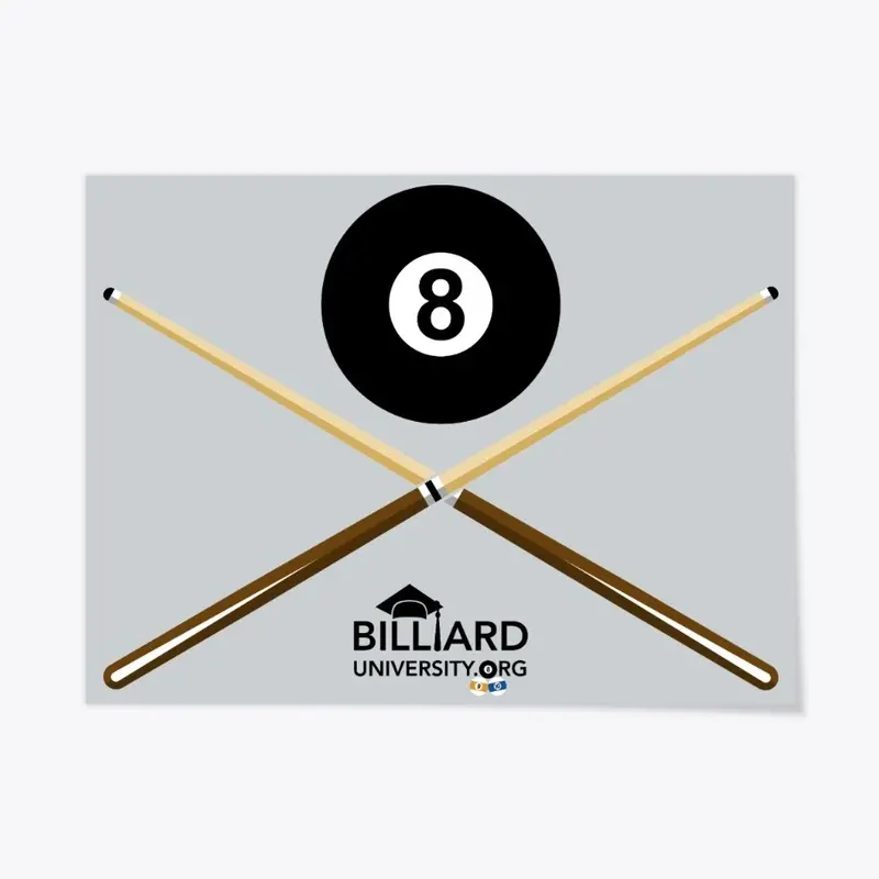 Pool Pirate Flag Billiard Poster