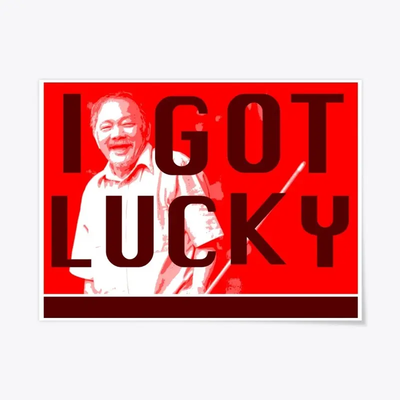 Efren – I Got Lucky - Billiards Poster